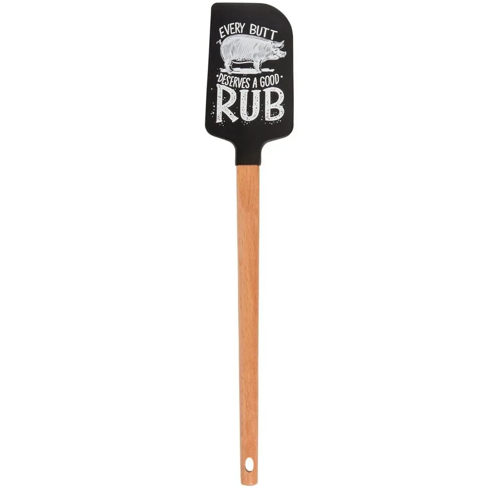 Every Butt Deserves a Good Rub Funny Pig Spatula | Silicone BBQ Spatula with Wo